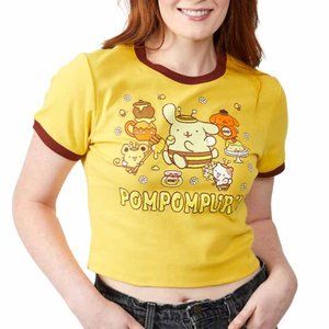 NEW Bioworld - Sanrio Pompompurin Honey Bee Ringer Tee